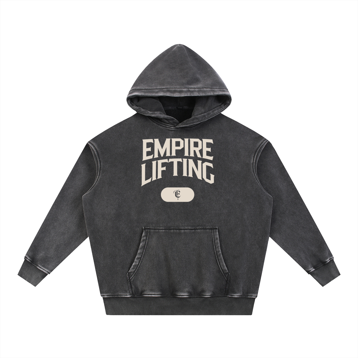 Snow Wash Fleece Oversize Hoodie