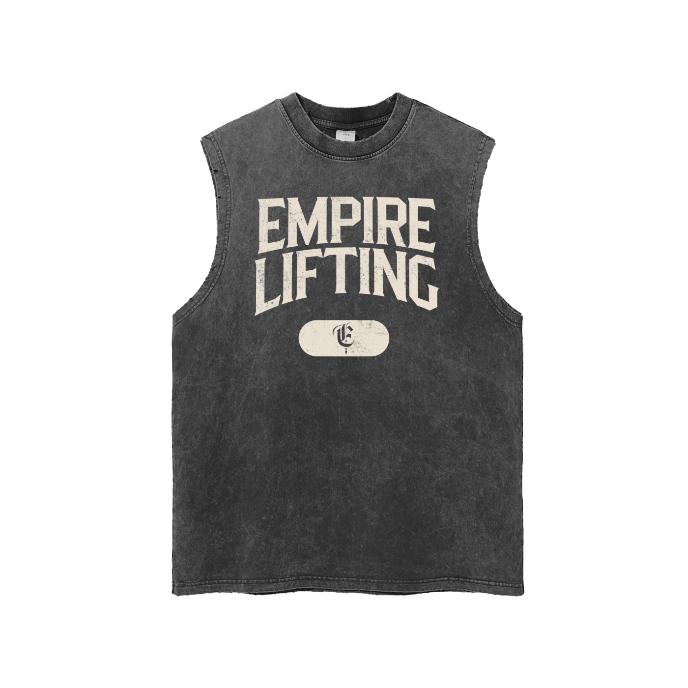 Snow Washed Frayed Hem Tank Top