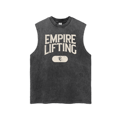 Snow Washed Frayed Hem Tank Top