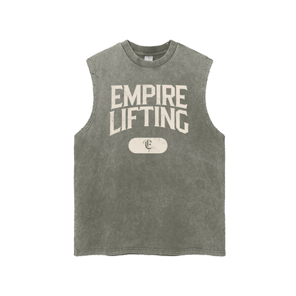 Snow Washed Frayed Hem Tank Top