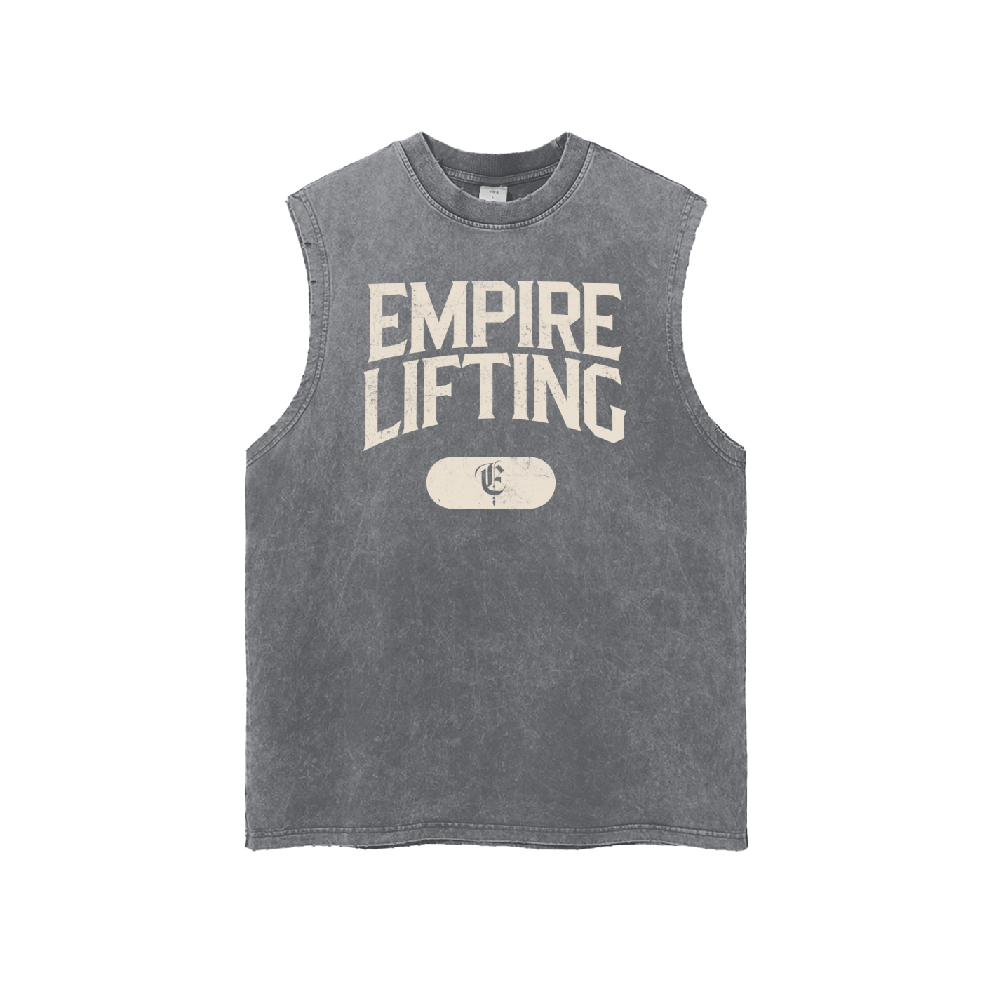 Snow Washed Frayed Hem Tank Top