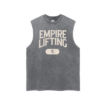 Snow Washed Frayed Hem Tank Top